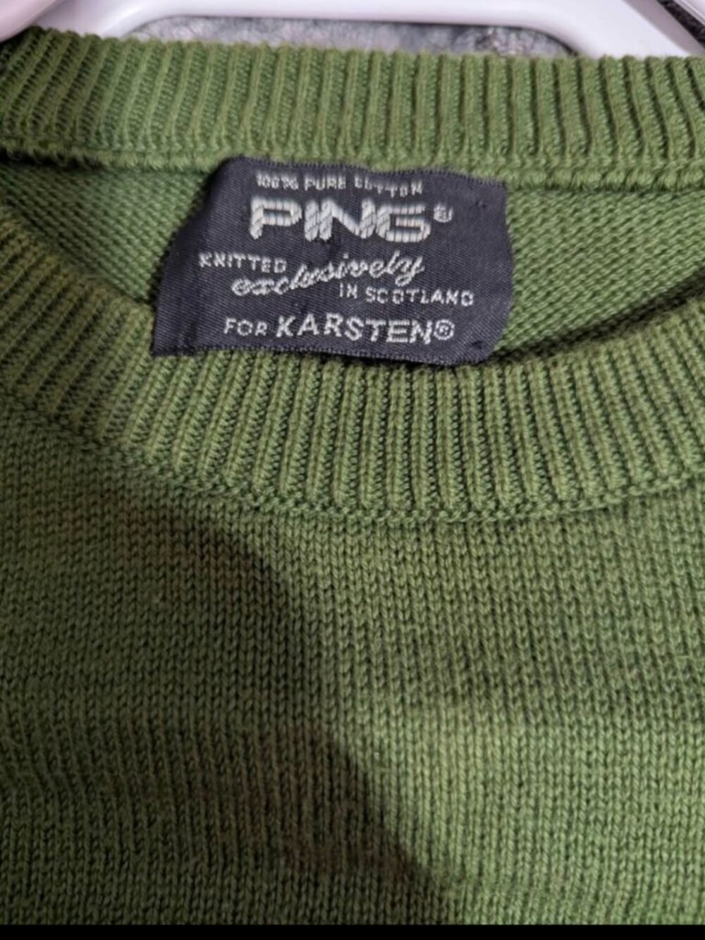 Ping Green Vintage Classic Golf Pullover Sweater knitted in Scotland for Karsten - Picture 2 of 4